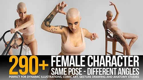 290+ Same Pose - Different Angles - Female Character Reference Pictures скачать