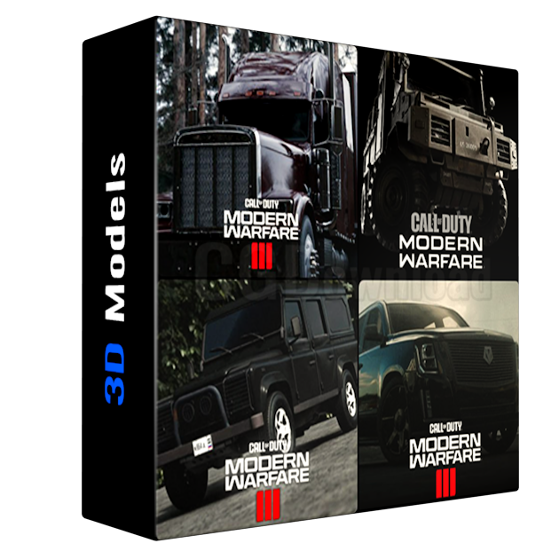 Call of Duty 3D Cars Models Collection