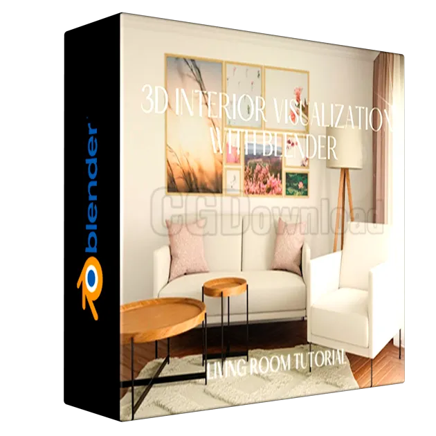3D Interior Visualization with Blender Living Room Scene