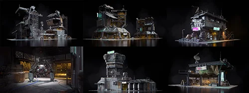 KitBash3D - Black Market скачать