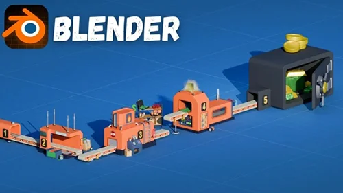 Blender in Practice Creating a 3D Factory 2025 скачать
