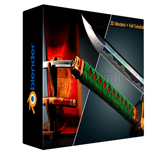 Samurai Sword 3D Model+Full Tutorial
