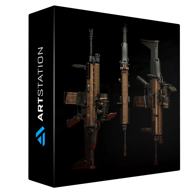 Ultimate 3D Game Ready Weapon Tutorial - SCAR