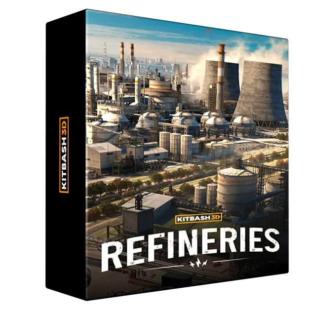 Kitbash3D - Refineries
