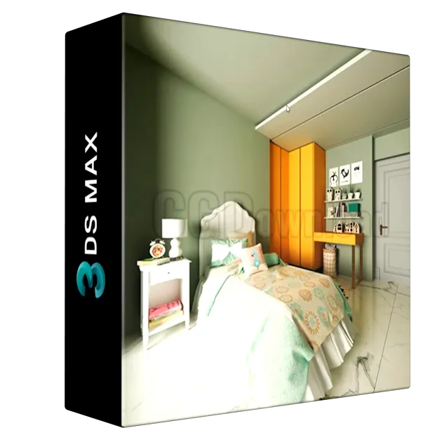 Kids Bedroom Design in 3ds Max
