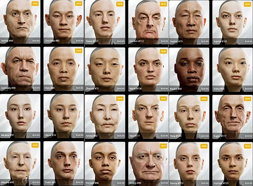 VFace – Texturing xyz