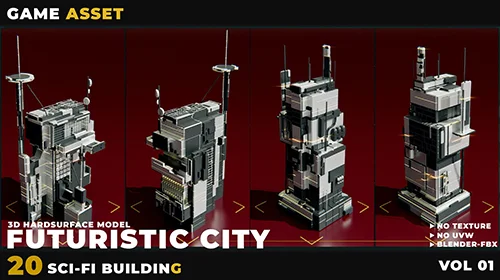 20 SCI-FI BUILDING FUTURISTIC CITY VOL 01 скачать