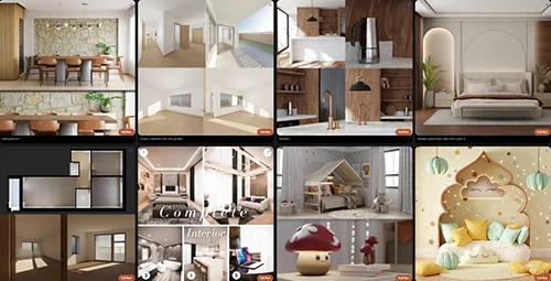 BlenderKit Scenes Pack 1 скачать