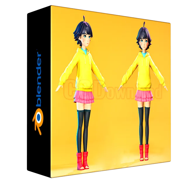 [Flycat] Himawari – Naruto character fan-art modeling