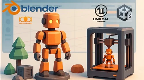 Blender 3D Game Assets, Texturing & 3D Printing Models скачать