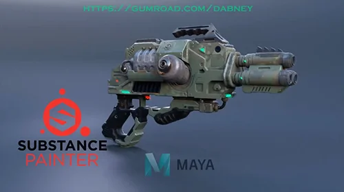 Darrell Abney - Alien gun texturing and rendering tutorial скачать