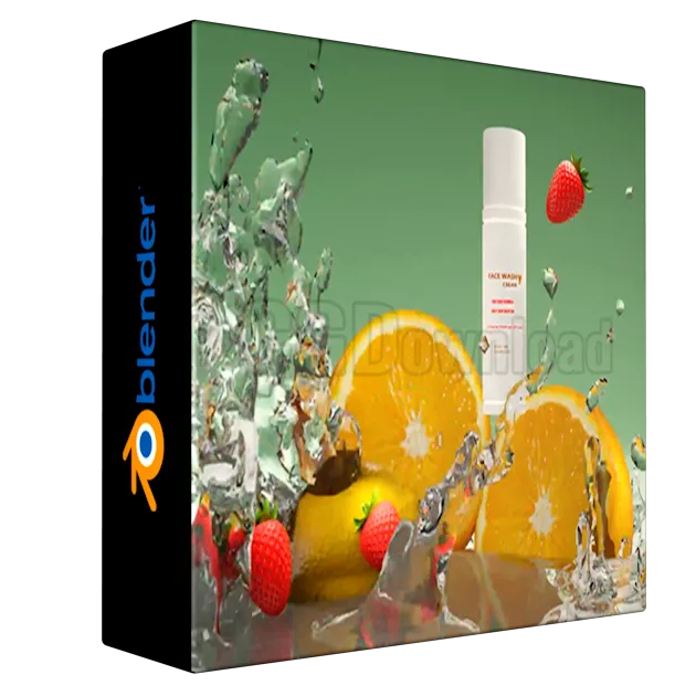 Blender Product Visualization: Water Splash & Face Wash Ad