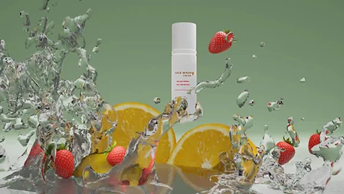 Blender Product Visualization Water Splash & Face Wash Ad скачать