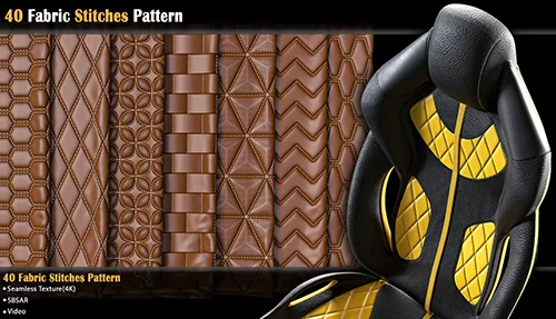 40 Fabric Stitches Pattern скачать