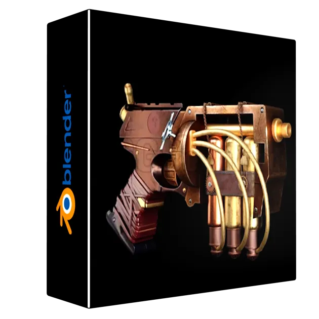 Steampunk Gun Tutorial - Tutorial Full Process(With Subtitle)