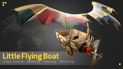Artstation – Little Flying Boat – Tutorial full process скачать