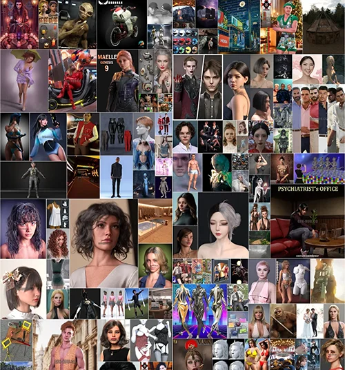 Daz 3D, Poser Bundle 1 Январь 2026 скачать