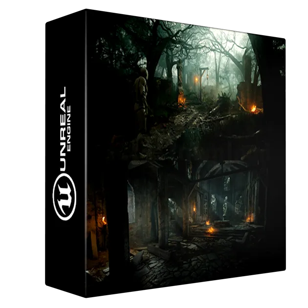 Medieval Fantasy Ruins - Dark Forest Environment