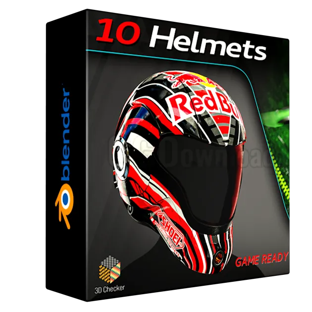 10 Helmets + Full Tutorial 3D Models