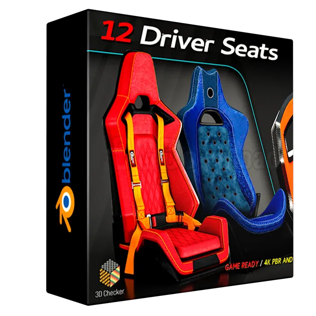 12 Driver Seats + Full Tutorial 3D Models