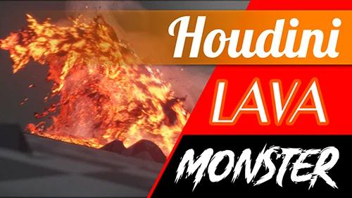 CGCircuit - Houdini Snake Lava Monster Project скачать