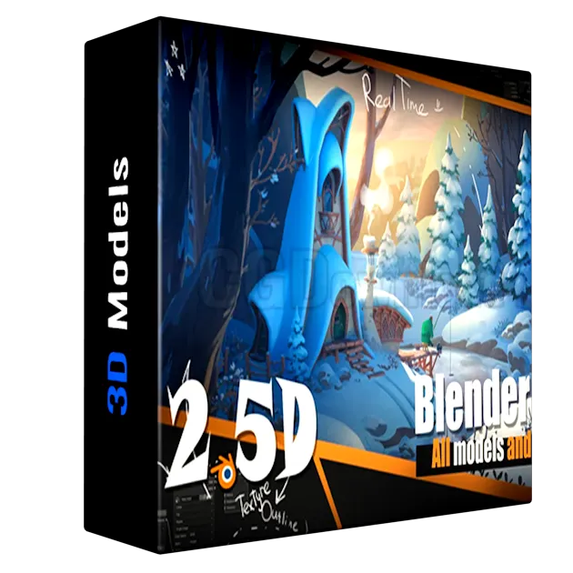 2.5D blender scene + guide - Winder Days - WINTER30
