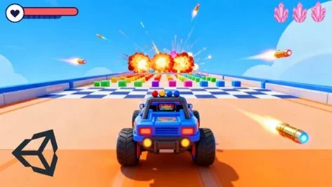 Build a 3D Endless Driving & Shooting Game in Unity скачать