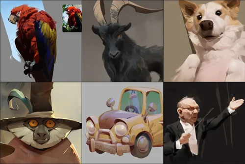 Stylized Painting Fundamentals with Thomas Mahon скачать