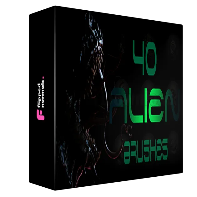 Zbrush + Blender - 40 Alien Brushes