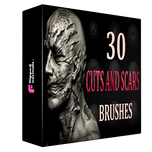 Blender + Zbrush - 30 Cuts and Scars Brushes
