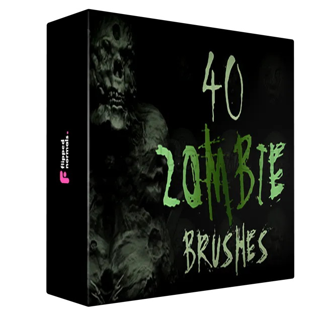 Zbrush + Blender - 40 Zombie Brushes