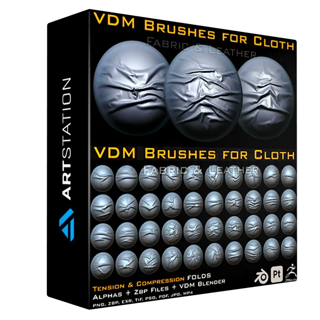 70 VDM Brushes Cloth Leather & Fabric Brushes 70 Alpha (4k)