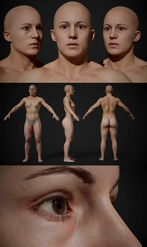 Animation Ready Body Scan Female 01 скачать