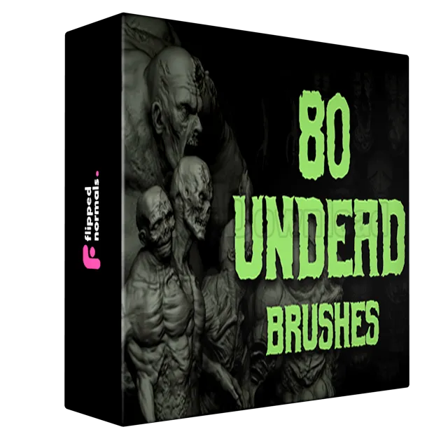 Zbrush + Blender - 80 Undead Creature Brush mega Pack