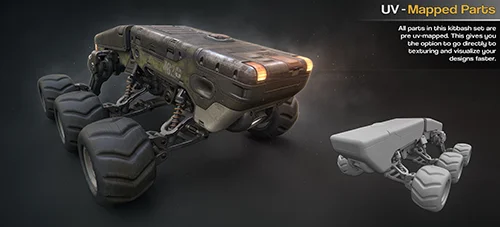 Hard-Surface Kitbash Vol.1 скачать