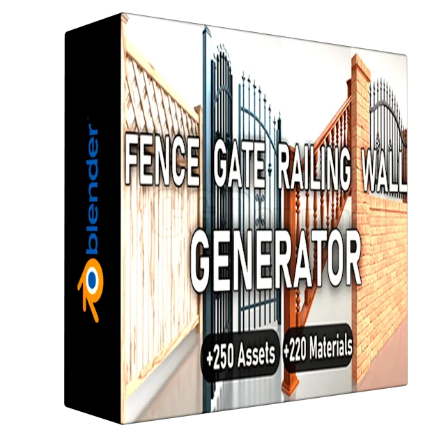 Fence, Gate, Railing & Wall Generator
