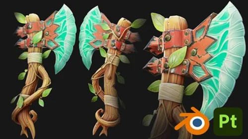 Stylized Game Asset Course. Blender & Substance Painter 2026 скачать