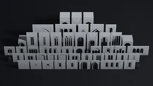 Medieval Modular Wall Pack – Kitbash Collection скачать