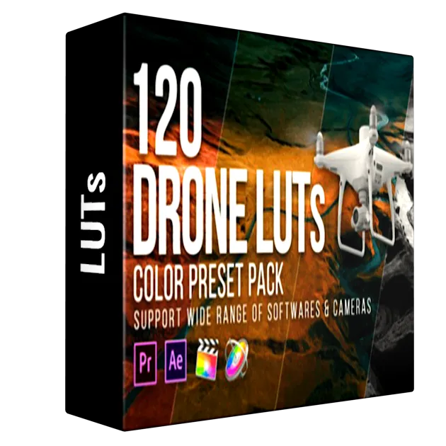 120 Cinematic Drone LUTs Pack
