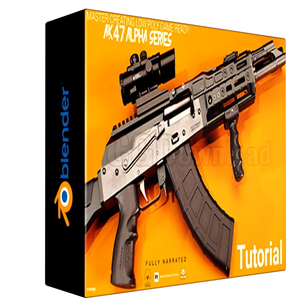 Modeling AK 47 Alpha in Blender and Substance 3D Painter