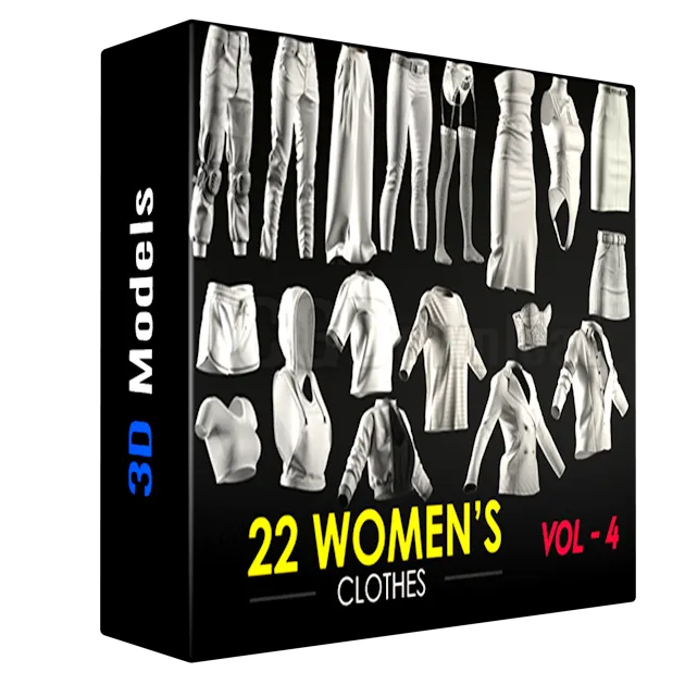 22 Women's Clothes - VOL 4 - Marvelous CLO Project file
