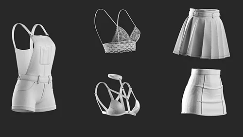 18 Women's Clothes - VOL 1 - Marvelous CLO Project file скачать