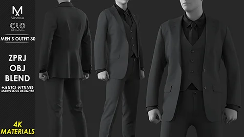 Men's Outfit 30 - Marvelous CLO Project file скачать