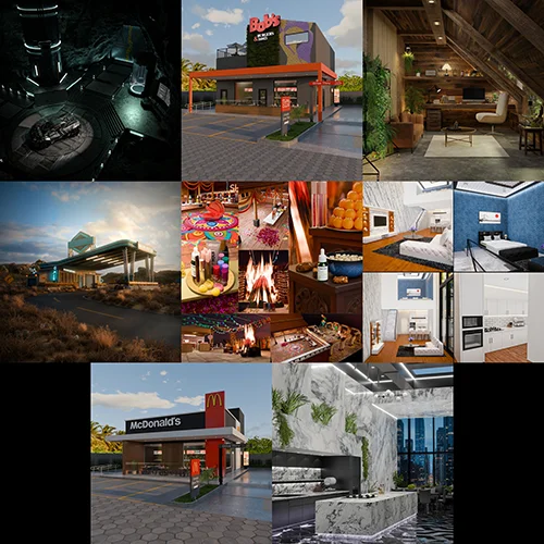 BlenderKit scenes pack #18 скачать