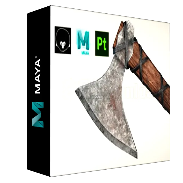 Game Ready Weapon Art Realistic Battle Axe Pipeline