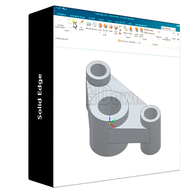 Solid Edge 2026: 3D CAD with Tutorials, Exercises & Projects