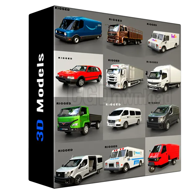 BlenderKit Transport Pack 2