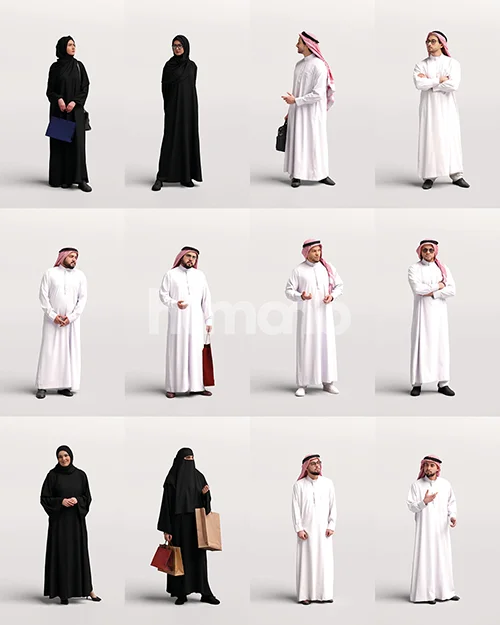 Humano3D - 2402 - Saudi Arabia Standing скачать
