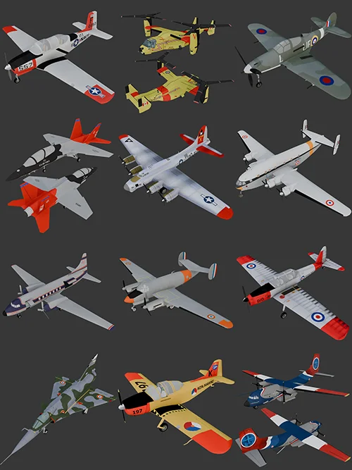 BlenderKit Aircrafts Pack скачать