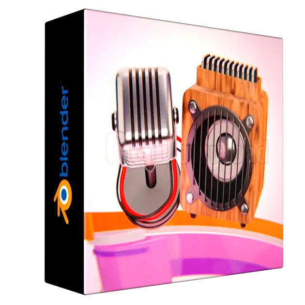 Morning talk show product animation course in blender